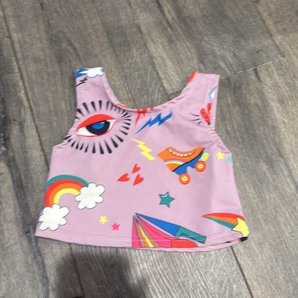 • Lola and the Boys • Girls GOOD VIBES SPORT Top Purple  4 - Picture 2 of 4